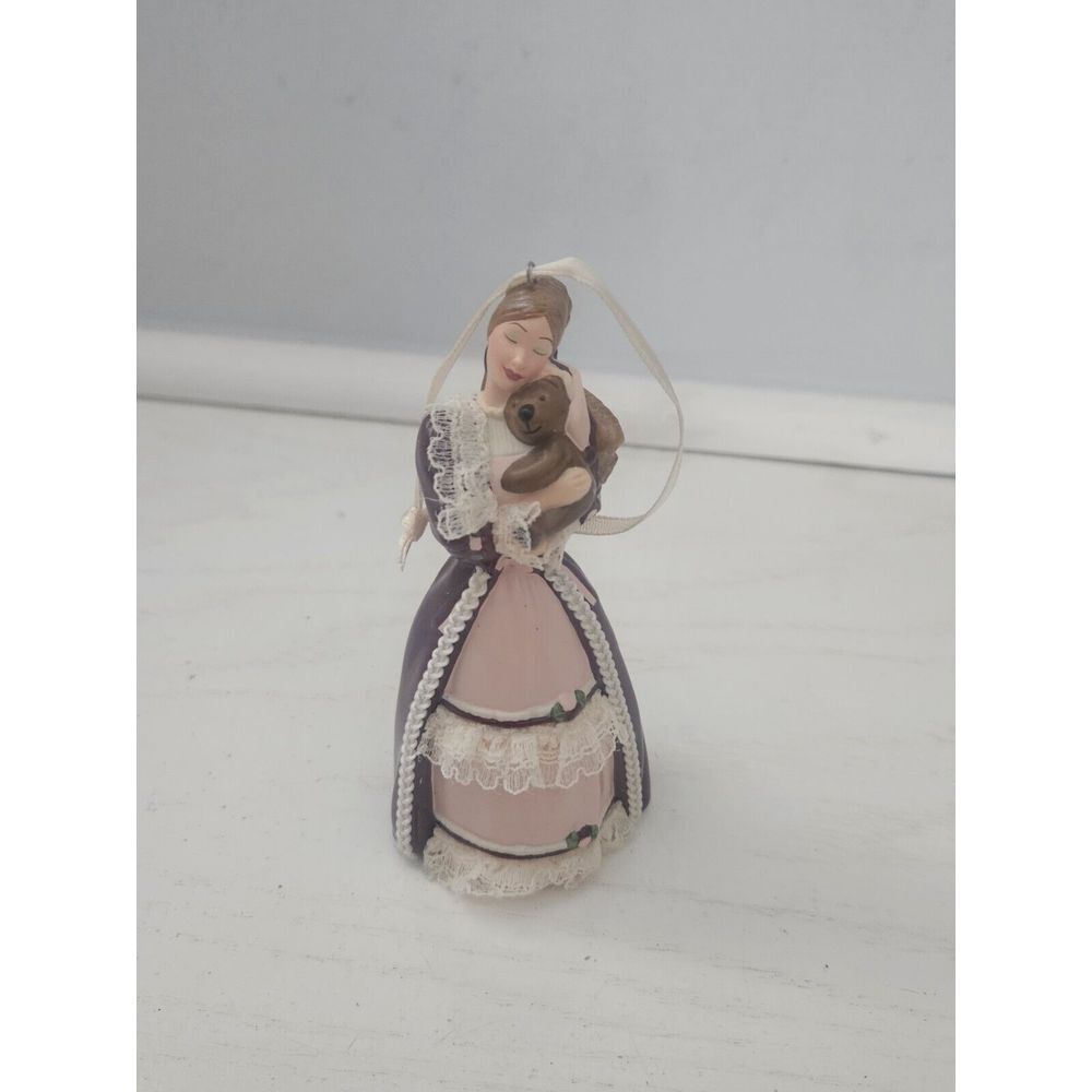 Victorian Barbie & Cedric Bear Christmas Hallmark Keepsake Ornament ONLY